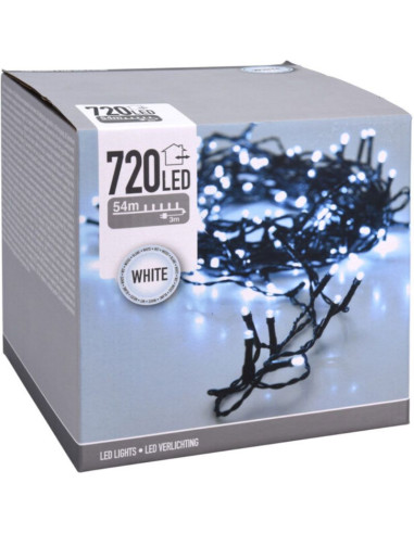 LED-verlichting 720 LED - 54 meter wit