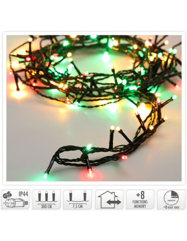 Kerstverlichting 480 led- 36m - three tone...
