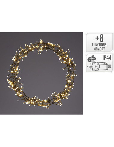 Kerstring met verlichting - 500 LED - Ø58 cm -...
