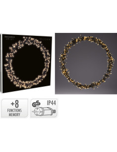 Kerstring met verlichting - 500 LED - Ø58 cm - warm wit -... 2