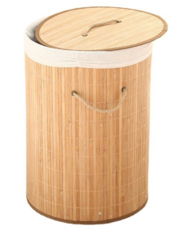 Ceruzo Wasmand met Deksel - Bamboe - Rond - 48...