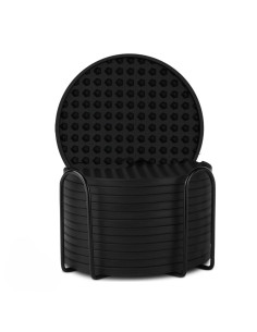 Ceruzo Siliconen Onderzetters met Houder - Set van 12 -...