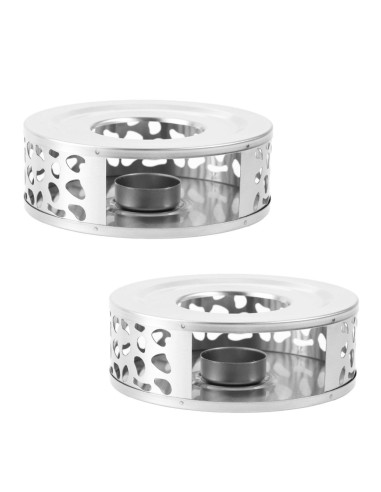 Ceruzo 2x Theelichthouder - RVS