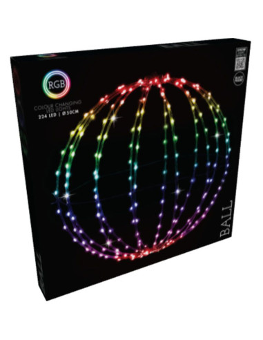 Lichtbol - Kerstverlichting - 50 cm - RGB Licht...