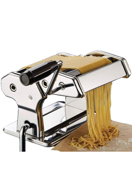 Ceruzo Pastamachine RVS - Spaghetti Machine -  met Tafelgreep