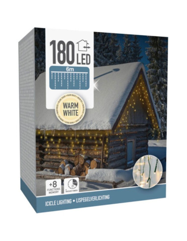 IJspegel verlichting - 6 meter - 180 LED -...