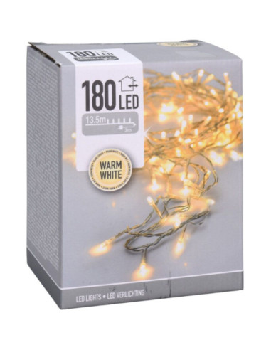 LED-verlichting - 180 LED - 13.5 meter - warm...