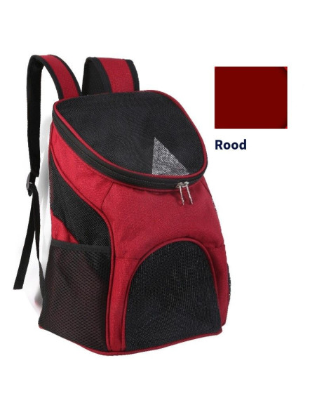 Ceruzo Hondenrugzak - voor Katten en Honden tot max 10 KG - Rood