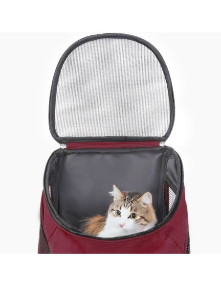 Ceruzo Hondenrugzak - voor Katten en Honden tot max 10 KG - Rood