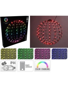 Lichtbol - Kerstverlichting - 40 cm - RGB Licht - 168 LED...