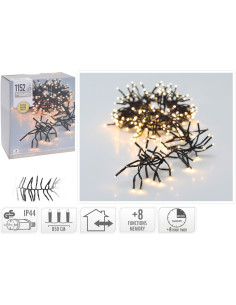 Clusterverlichting - 1152 LED - 8.5m - Timer -...