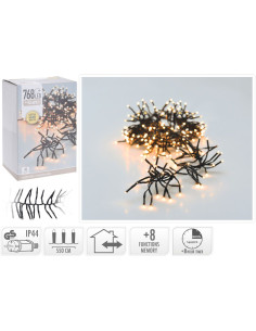 Clusterverlichting - 768 LED - 5.5m - Timer -...