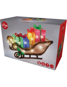 Kerstfiguur Acryl - Arreslee met led - 40 cm 2