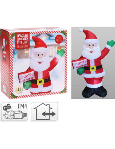 Opblaasbare Kerstman 125cm - met verlichting