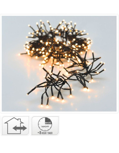 Clusterverlichting - 192 LED - 1.4m - Timer -...