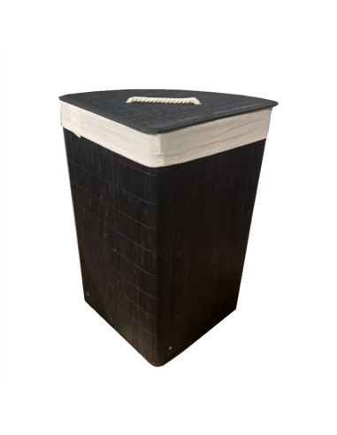 Ceruzo Bamboe Wasmand - Hoek Model - 72L - Zwart