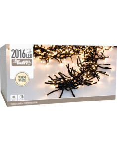 Clusterverlichting - 2016 LED - 14.6m - Timer -... 2