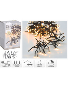 Clusterverlichting - 576 LED - 4m - Timer - Lichtfuncties...