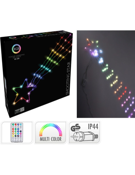 Vallende Ster - RGB-verlichting - 165 cm - Afstandsbediening