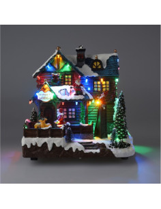 Kersthuis - Reindeer Lodge - Kerstmuziek en beweging