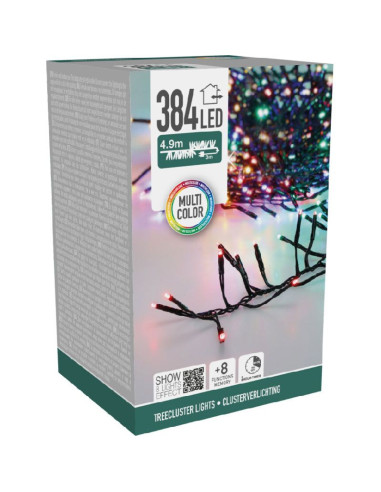 Treecluster Kerstboomverlichting - 384led -...