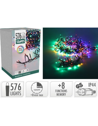 Treecluster Kerstboomverlichting - 576led -...