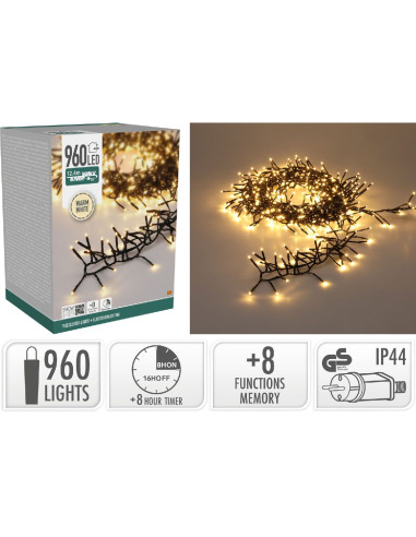 Treecluster Kerstboomverlichting - 960led -...