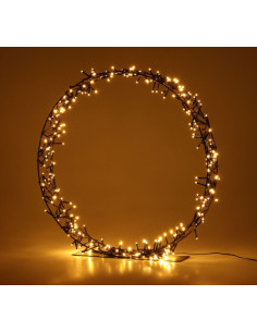 Kerstkrans op Standaard 300 LED 60 cm warm wit Timer