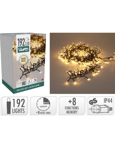 Treecluster Kerstboomverlichting - 192led -...