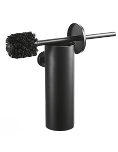 Ceruzo Toiletborstel met Wandhouder - Zwart