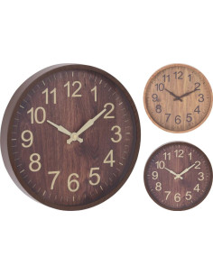 Wandklok - Lichtbruin - Houtlook - 30cm 2