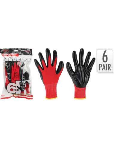 Werkhandschoenen - 6 Paar