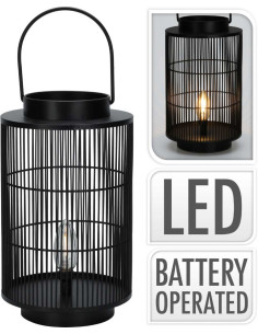 Lantaarn 30 cm - Led - Metaal