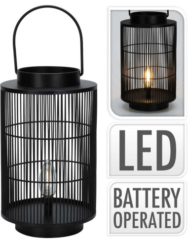 Lantaarn 30 cm - Led - Metaal
