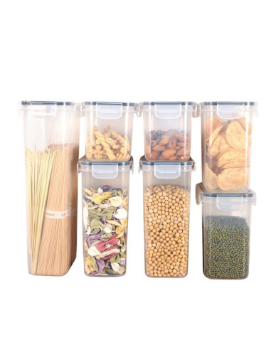 Ceruzo Bewaardozen - 7 Voorraaddozen met Deksel