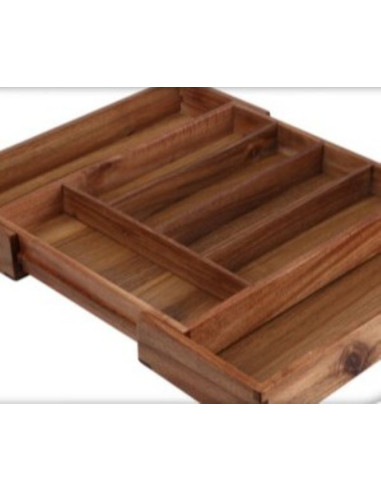 Bestekbak Acacia - Uitschuifbaar