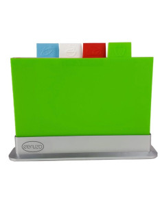 Ceruzo Index Snijplankenset - 4 stuks met Houder