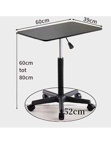 Ceruzo Bijzettafel - Hoogte Verstelbaar -...
