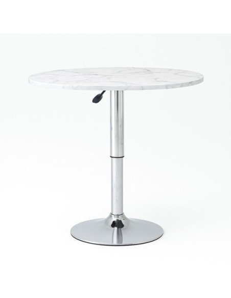 Ceruzo Bijzettafel - Theetafel - Ovaal - Hoogte Verstelbaar - Draaibaar - Wit