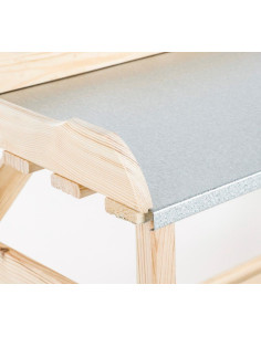 Houten Oppottafel - 78 x 37 x 82 cm 2