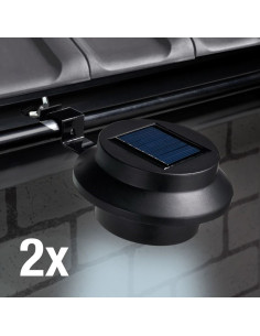 Solarlampen voor Dakgoten - 2 stuks 2