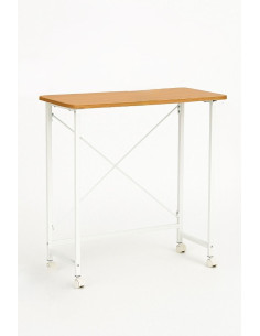 Ceruzo Wandtafel -  80x40x75 cm - Inklapbaar Tafelblad - Wit