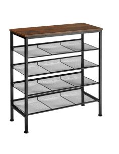 Ceruzo Schoenenrek - Hout - Metaal - 76x30x86 cm