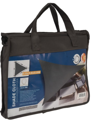 Schaduwdoek 360x360x360 Grijs