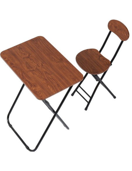 Ceruzo Klaptafel met Stoel - Bruin