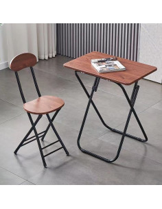 Ceruzo Klaptafel met Stoel - Bruin 2