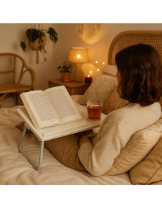 Ceruzo Bedtafel Verstelbaar - Wit - Laptoptafel -... 2