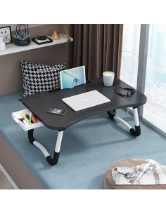 Ceruzo Opklapbare Laptoptafel - Bedtafel - 60x40 cm - Zwart 2