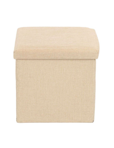 Ceruzo Poef - Beige - 38x38x38 cm - Opvouwbaar...