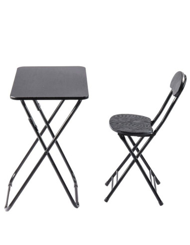 Ceruzo Klaptafel met Stoel - Zwart